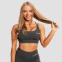 BEAT Sports Bra Charcoal - GymBeam L
