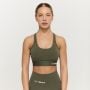Combat Sports Bra Olive Grey - GymBeam M