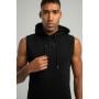 Essential Hoodie Tank-Top in Black -STRIX L
