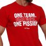 One Team T-Shirt Red - GymBeam L
