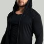MERINO I Zip Up Hoodie in Black - STRIX L