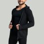 MERINO I Zip Up Hoodie in Black - STRIX L