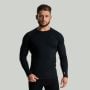 MERINO I Langarm T-Shirt in Black - STRIX L