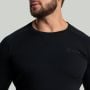 MERINO I Langarm T-Shirt in Black - STRIX L