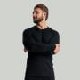 MERINO I Langarm T-Shirt in Black - STRIX L