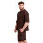 Unstoppable Oversized T-Shirt in Brown - GymBeam XXL