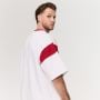 Premium Heavyweight Varsity T-Shirt White  - GymBeam XL