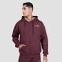 Relay Zip Hoodie Fig - GymBeam XL