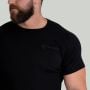 Ribbed T-Shirt in Black - STRIX XL