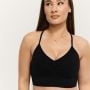 Sculpt Seamless Sports Bra Black - GymBeam XL
