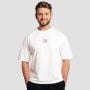 Shaker Boxy T-shirt White - GymBeam L