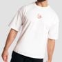Shaker Boxy T-shirt White - GymBeam L