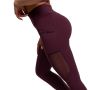 Mesh-Panel Leggings für Frauen in Eggplant - GymBeam L