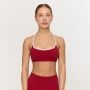 Varsity Sports Bra Red - GymBeam L