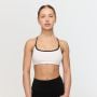 Varsity Sports Bra White - GymBeam S