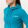 Limitless Hoodie mit Reißverschluss für Frauen in Aquamarine - GymBeam XXL