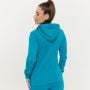 Limitless Hoodie mit Reißverschluss für Frauen in Aquamarine - GymBeam XXL