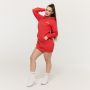 Limitless Longline Hoodie für Frauen Hot Red - GymBeam XL