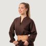 Women‘s NEO Zip-Up Sweatshirt Mocha - GymBeam S