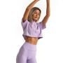 Limitless Cropped T-Shirt für Frauen Lavender - GymBeam M
