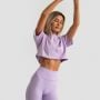 Limitless Cropped T-Shirt für Frauen Lavender - GymBeam M