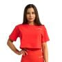 Limitless Cropped T-Shirt für Frauen Hot Red - GymBeam L