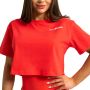 Limitless Cropped T-Shirt für Frauen Hot Red - GymBeam L
