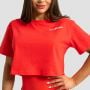 Limitless Cropped T-Shirt für Frauen Hot Red - GymBeam L