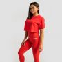 Limitless Cropped T-Shirt für Frauen Hot Red - GymBeam L