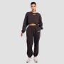 Women‘s Aura Cropped Sweatshirt Tee Brown - GymBeam M