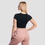 Women‘s Aura Cropped T-Shirt Black - GymBeam S