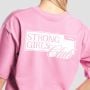 Women‘s Girls Club Boxy T-shirt Pink - GymBeam M