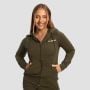 Women‘s Limitless Zip Up Hoodie Espresso - GymBeam M