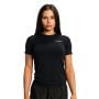 Women‘s Pulse X Running T-shirt Black - GymBeam XL