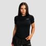 Women‘s Pulse X Running T-shirt Black - GymBeam XL
