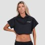 Women‘s Relay Cropped Hoodie Black - GymBeam S