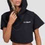 Women‘s Relay Cropped Hoodie Black - GymBeam S