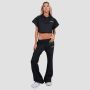 Women‘s Relay Cropped Hoodie Black - GymBeam S