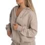 Hoodie für Frauen mit Reißverschluss in Taupe - STRIX M