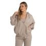 Hoodie für Frauen mit Reißverschluss in Taupe - STRIX M