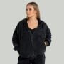 Hoodie für Frauen mit Reißverschluss in Washed Black - STRIX M