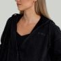 Hoodie für Frauen mit Reißverschluss in Washed Black - STRIX M