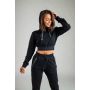 Essential Cropped Hoodie für Frauen in Black - STRIX S
