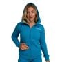 Limitless Hoodie mit Reißverschluss für Frauen in Aquamarine - GymBeam XXL