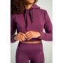 Essential Cropped Hoodie für Frauen in Plum - STRIX S