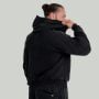 Hoodie mit Reißverschluss in Washed Black - STRIX L