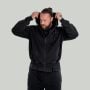 Hoodie mit Reißverschluss in Washed Black - STRIX L