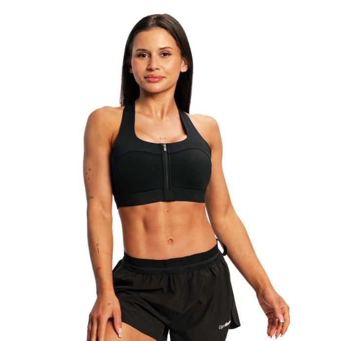 Women‘s Pulse X Running Sports Bra Black - GymBeam M