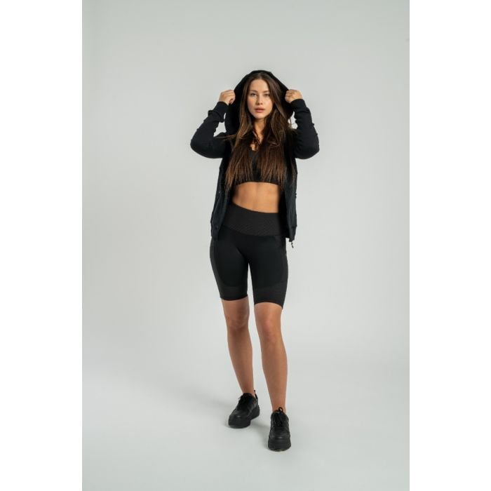 Nova Reißverschluss-Hoodie für Frauen in Black - STRIX S