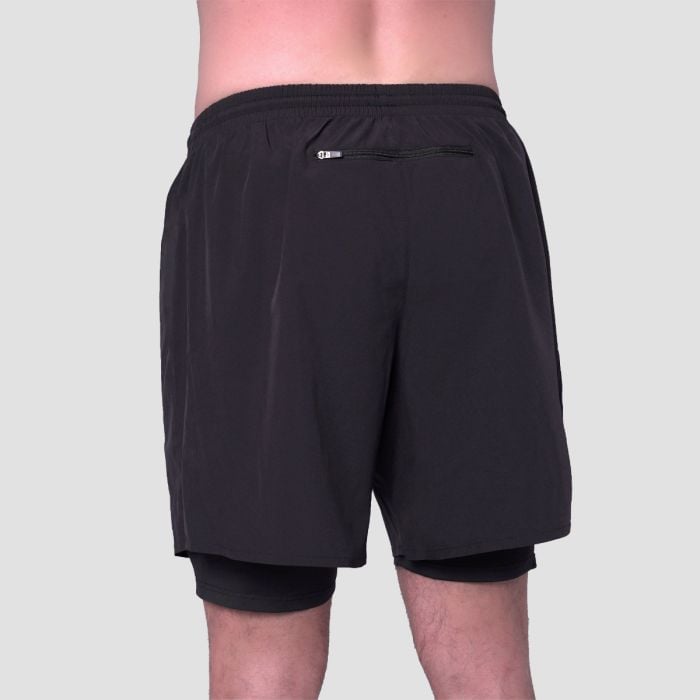 2in1 Shorts Essence Black - GymBeam L